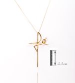 Colar Pingente Fé Ouro 18k