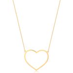 Colar Coração Ouro 18k