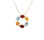 Colar com Pedras Brasileiras Ouro 18k