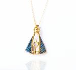 Colar Nossa Sra Aparecida Ouro 18k
