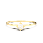 Anel Solitário Coroa Ouro 18k