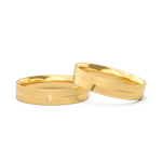 Aliança Acácia Ouro 10k