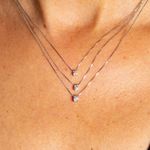 Colar Ponto de Luz Ouro 18k- Diamante