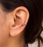 Brinco Piercing Diamante Ouro 18k
