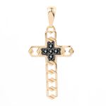 Pingente Cruz Vazada Ouro 18k