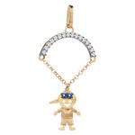 Pingente Menininho Arco Ouro 18k