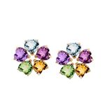 Brinco Pedras Brasileiras Ouro 18k