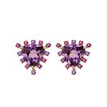 Brinco Pedras Brasileiras Ouro 18k