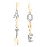Brinco com Diamantes Ouro 18k