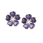 Brinco Pedras Brasileiras Ouro 18k