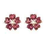 Brinco Pedras Brasileiras Ouro 18k
