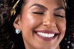 Brinco Turquesa Ouro 18k
