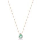 Colar Coleção  Florescer Esmeralda Gota Ouro 18k e Diamantes