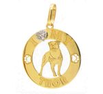 Pingente Pet Rottwaler Ouro 18k