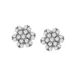 Brinco Florzinha Diamantes Ouro 18k