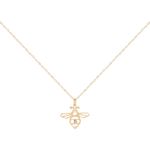 Colar Abelha Diamante Ouro 18k – Design a Laser