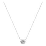 Colar Florzinha com Diamantes Ouro 18k
