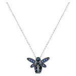 Gargantilha Borboleta Ametista e Topázio Ouro 18k