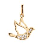 Pingente Pombo da Paz Ouro 18k
