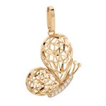 Pingente Libélula Zircônia Ouro 18k