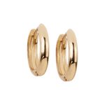 Brinco Argolinha Lisa Ouro 18k