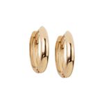 Brinco Argolinha Lisa Ouro 18k