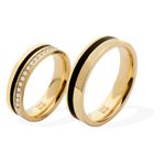 Aliança Bela Rosa Ouro 18k