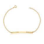 Pulseira Infantil Placa Prata 925