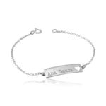 Pulseira Infantil Coração Prata 925