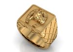 Anel Cabeça de Cavalo ouro 18k