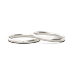 Aliança Slim 2mm Prata