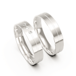 Aliança Amor Perfeito 4mm Prata