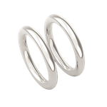 Aliança Bambolê 3mm Prata