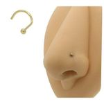 Piercing Bolinha Nariz Ouro 18k