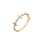 Anel Cruz ouro 18k