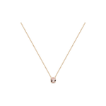 Colar Ponto de Luz com Morganita Ouro 18k