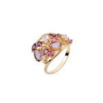 Anel Degradê ouro 18k