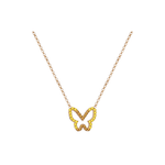 Gargantilha Borboleta ouro 18k