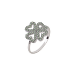 Anel Trevo ouro 18k