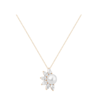Colar Pérola Meia Lua Ouro 18k