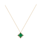 Colar Ponto de Luz Esmeralda Ouro 18k
