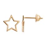 Brinco Estrela Ouro 18k