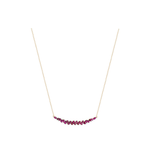 Colar Gota Rubi Ouro 18k