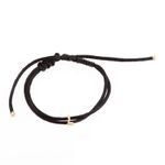 Pulseira Letrinha em Seda Ouro 18k