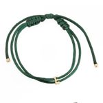 Pulseira Letrinha em Seda Ouro 18k