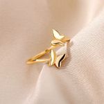 Anel Borboleta Ouro 18k