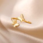 Anel Borboleta Ouro 18k