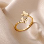 Anel Borboleta Ouro 18k