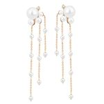 Brinco com Pérolas e Brilhante Ouro 18k