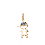 Pingente Menininho Zircônia Ouro 18k